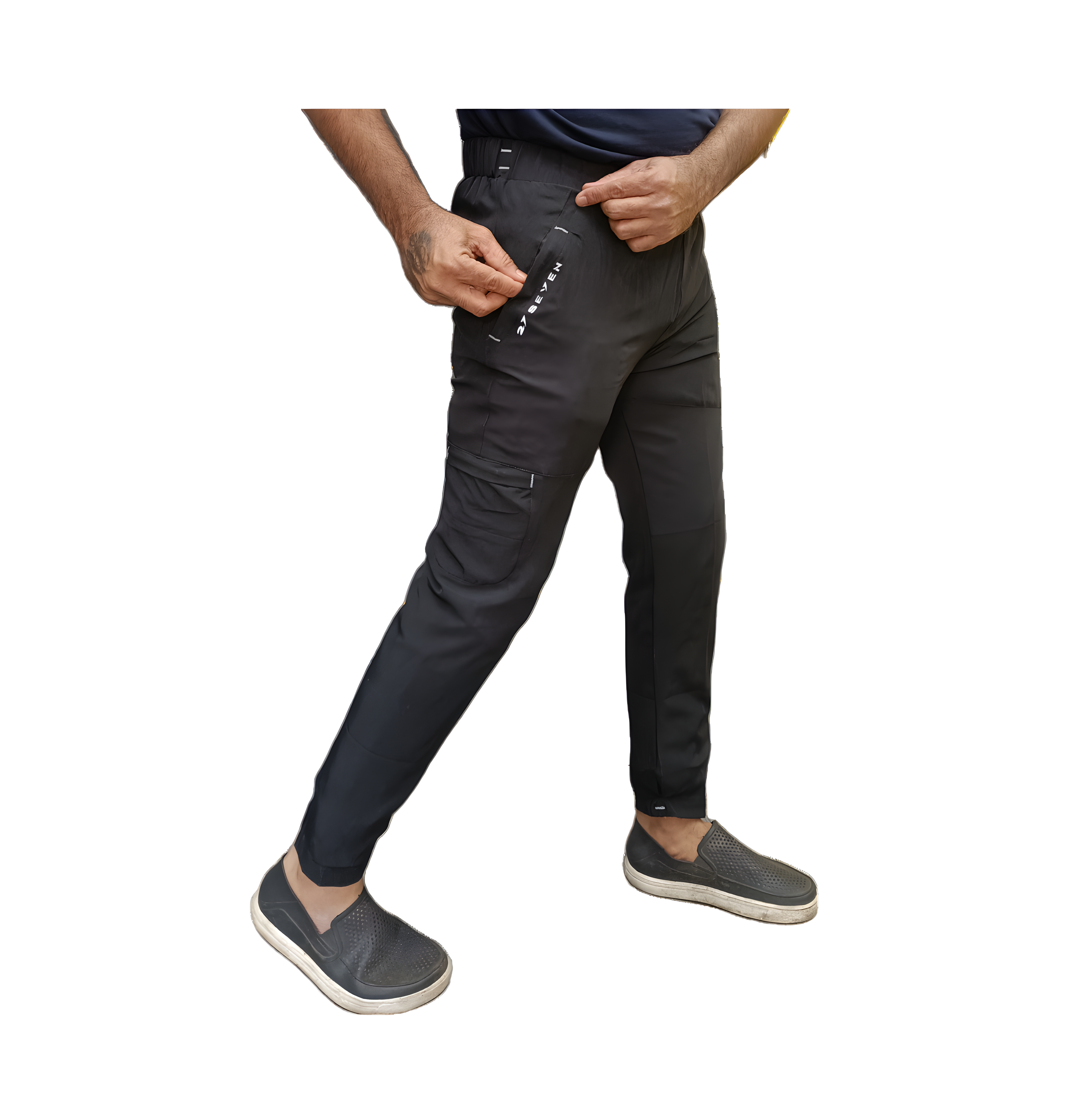 2727 SPORTS NS LYCRA TRACK PANT BLACK COLOR – 2727Sports