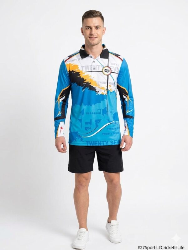 WhatsApp Image 2026-03-30 at 2.02.30 PM 2727 SPORTS FULL SLEEVE WHITE AND SKY NEW CRICKET JERSEY DELHI