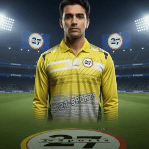 2727 SPORTS YELLOW CRICKET / SPORTS JERSEY