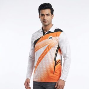 2727 SPORTS WHITE ORANGE NEW SPORTS JERSEY
