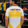 2727 SPORTS NEW TEES - HALF SLEEVE YELLOW AND WHITE