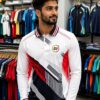 2727 SPORTS NEW WHITE BLUE AND RED TEES