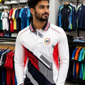 2727 SPORTS NEW WHITE BLUE AND RED TEES