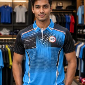 2727 SPORTS BLACK AND BLUE NEW TEES