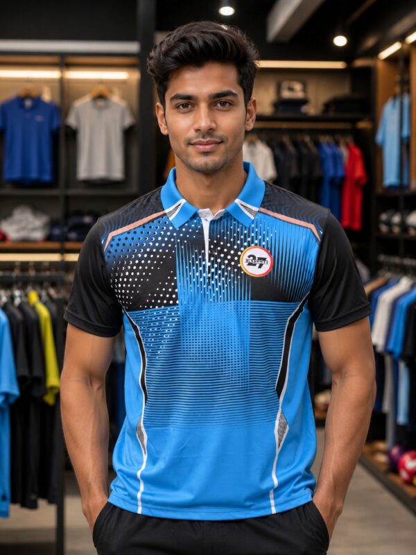 2727 SPORTS BLACK AND BLUE NEW TEES