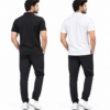 ChatGPT Image Sep 16, 2026, 02_12_30 PM Solid Regular Fit Casual Half Sleeves T-Shirt - White and black