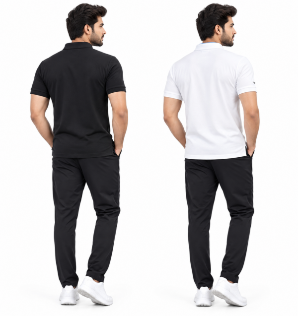 ChatGPT Image Sep 16, 2026, 02_12_30 PM Solid Regular Fit Casual Half Sleeves T-Shirt - White and black